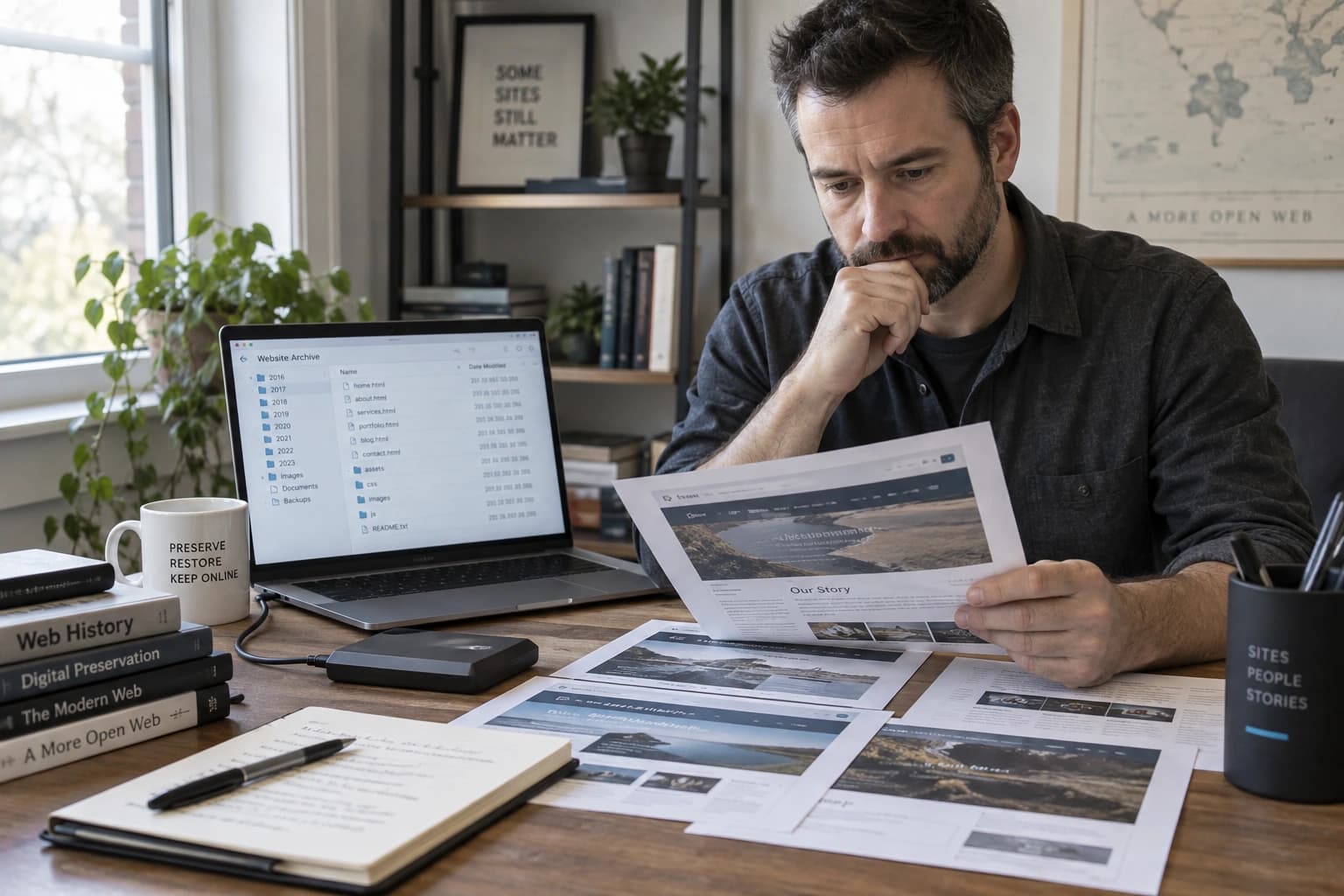 Website Recovery & Archive Restoration work planning and review